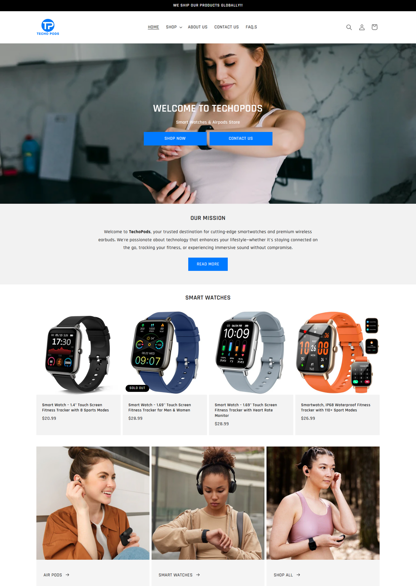 TechoPods - Smart Watches & Air Pods